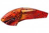 Airbrush Fiberglass Fire Dragon Canopy - GOBLIN 500
